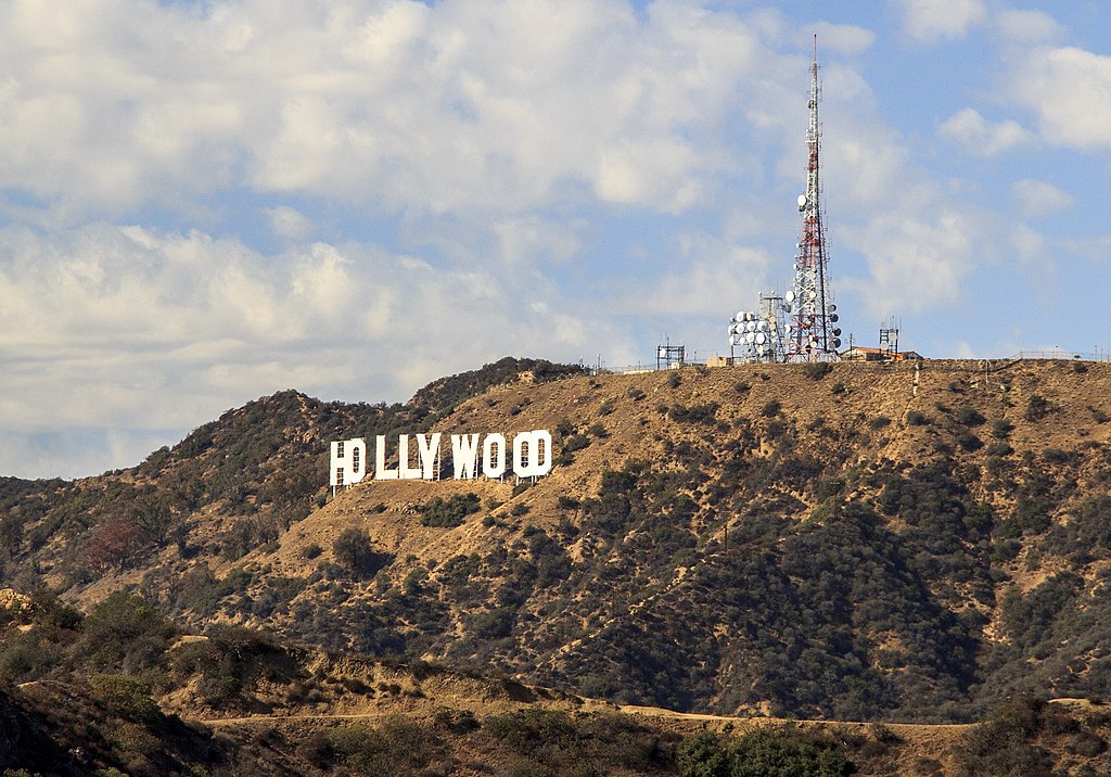 Hollywood sign on hillside in Los Angeles