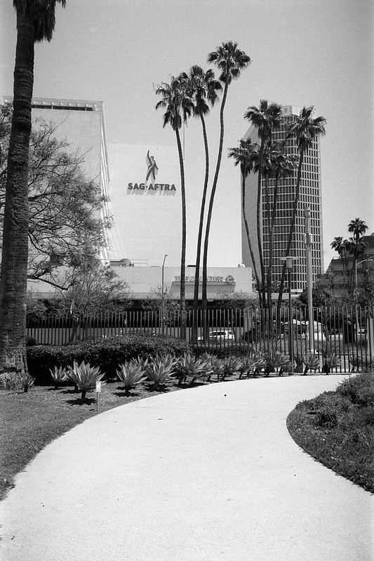 SAG-AFTRA headquarters building facade with logo