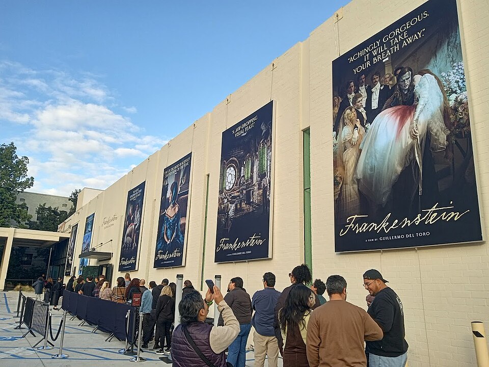 Frankenstein exhibition at nya Studios West Hollywood, showing production artifacts from the film