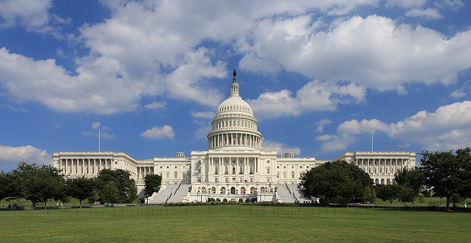 West side of the United States Capitol building in Washington D.C.