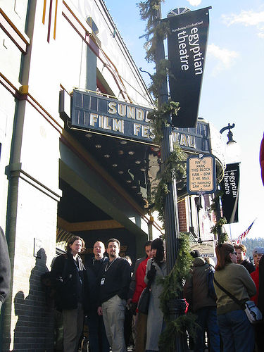 Sundance Film Festival venue exterior with signage