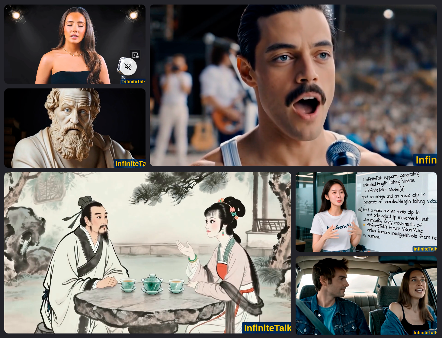 InfiniteTalk | Unlimited talking videos from one image
