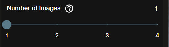 Number of Images slider for Nano Banana Pro 2 ranging from 1 to 4