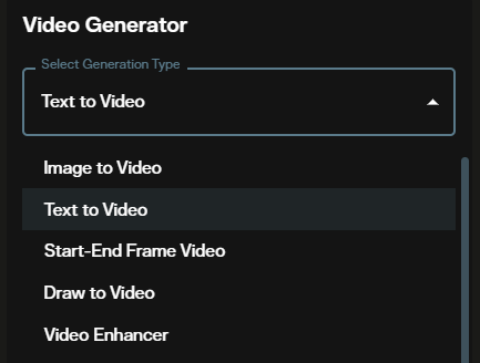 Seedance 2.0 generator selection screen in AI FILMS Studio video workspace