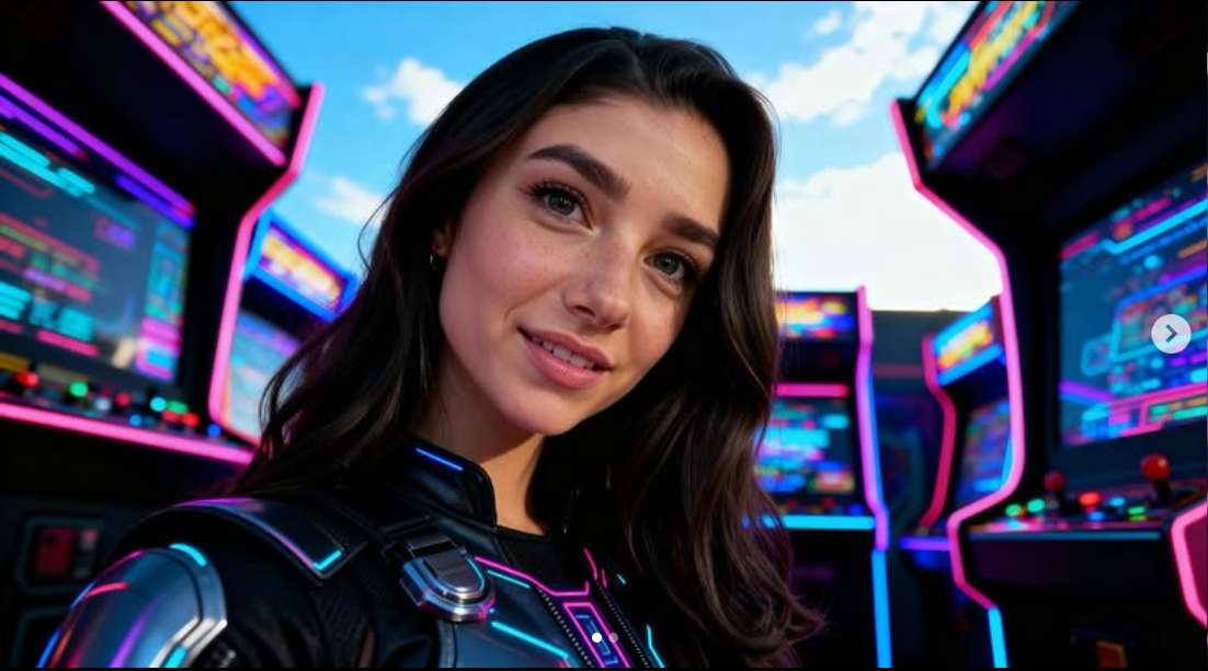 Close-up of Tilly Norwood synthetic performer character