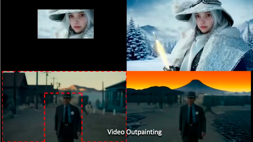 Video outpainting: expanding scene boundaries while keeping coherence