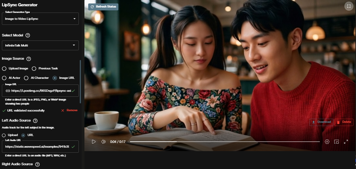 AI powered lipsync generation demonstration